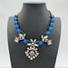 J. Crew Jewelry | J. Crew Blue Green Smoky Statement Necklace | Color: Blue/Green | Size: 17”-20”