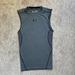 Under Armour Shirts | Men's Small Under Armour Sleeveless Compression Shirt Heatgear Gray Tank Top | Color: Gray | Size: S