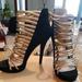 Michael Kors Shoes | Brand New Mk Heels | Color: Black/Gold | Size: 11