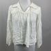 Anthropologie Tops | Eri + Ali Anthropologie White Blouse Collared Top | Color: Cream/White | Size: Xs