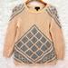 J. Crew Sweaters | J. Crew Women's Cashmere Beige Pull Over Cotton Fair Isle Crewneck Sweater Small | Color: Cream/Tan | Size: S