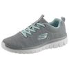 Sneaker SKECHERS "Graceful - Twisted Fortune", Damen, Gr. 42, grau (grau, mint), Textil, sportlich, Schuhe, Freizeitschuh, Halbschuh, Schnürschuh mit Memory Foam