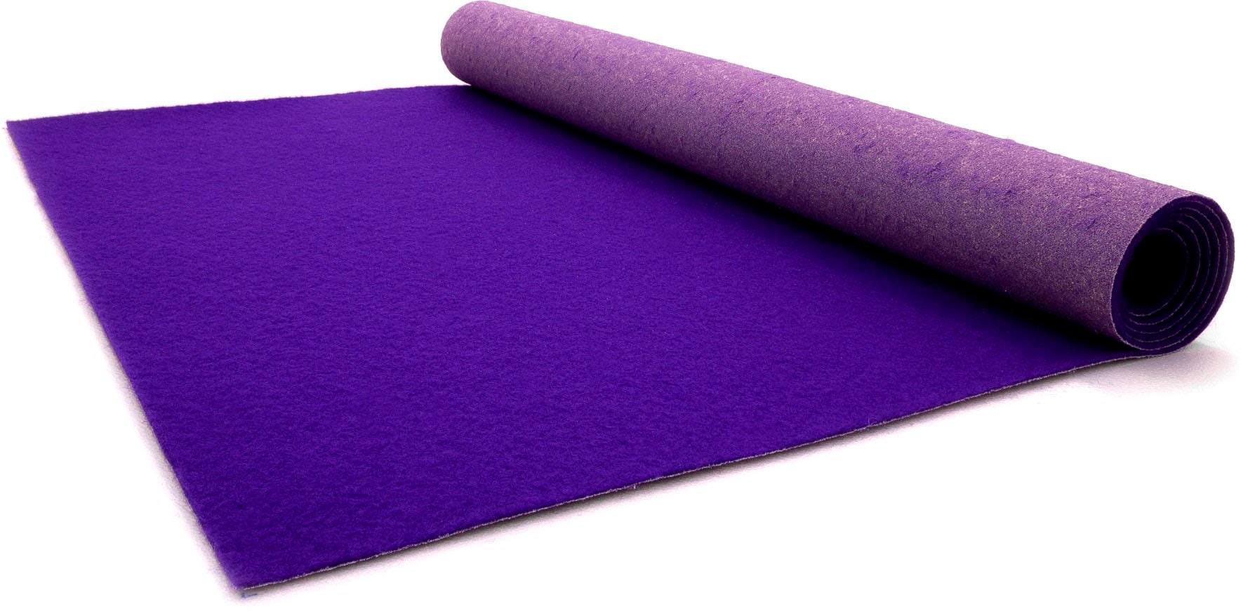 Läufer "PODIUM", lila, B:100cm H:2,6mm L:1.300cm, Polypropylen (PP), PRIMAFLOR-IDEEN IN TEXTIL, Teppiche, Breite 100 cm, robuster Nadelfilz, Uni-Farben Image