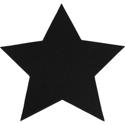 Platzset "Stern, Weihnachtsdeko", schwarz, B:29,5cm H:5,0mm L:29,5cm, Obermaterial: 100% Polypropylen, PRIMAFLOR-IDEEN IN TEXTIL, Platzsets, auch ideal als Untersetzer oder Dekoration, Größe 29,5 cm Image