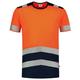 Tricorp 103006 Safety Warnschutz Bicolor T-Shirt, 50% Polyester/50% Polyester, CoolDry, 180g/m², Fluor Orange-Tinte, Größe XXL