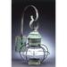 Northeast Lantern Onion 19 Inch Tall Outdoor Wall Light - 2531-AB-MED-CLR