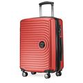 HAUPTSTADTKOFFER Mitte - Hand Luggage 55x40x23, TSA, 4 Wheels, Travel Suitcase, Hard-Shell Suitcase, Rolling Suitcase, Hand Luggage Suitcase, Cabin Luggage Suitcase, Red