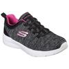 Slip-On Sneaker SKECHERS "DYNAMIGHT 2.0-IN A FLASH", Damen, Gr. 38, schwarz (schwarz, pink), Textil, Synthetik, sportlich, Schuhe, Slipper, Freizeitschuh, Komfortschuh für Maschinenwäsche geeignet