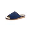 Pantoffel CLASSIC, Damen, Gr. 40, blau (marine), Textil, Schuhe Damenschuh Hausschuh Pantoffeln