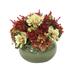 Distinctive Designs Mixed Floral Arrangement in Pot Polysilk in Red | 17 H x 17 W x 18 D in | Wayfair 9920