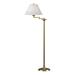 Hubbardton Forge Simple Lines 56" Swing Arm Floor Lamp Metal in Orange/Yellow | 56 H x 22.5 W x 15 D in | Wayfair 242050-1157