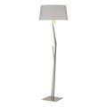 Hubbardton Forge Facet 66" Novelty Floor Lamp, Steel in White/Brown | 65.9 H x 11.25 W x 11.25 D in | Wayfair 232850-1145