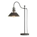 Hubbardton Forge Henry 27" Arched Table Lamp Metal in Gray/Black | 27.1 H x 9.2 W x 20.4 D in | Wayfair 272840-1018