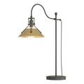 Hubbardton Forge Henry 27" Arched Table Lamp Metal in Black/Yellow | 27.1 H x 9.2 W x 20.4 D in | Wayfair 272840-1199