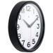 Infinity Instruments Metro 9" Wall Clock Glass/Plastic in Black/Gray/Green | 9 H x 9 W x 1.5 D in | Wayfair 14220BK-3364