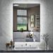 Orren Ellis LED Backlit Frameless Lighted Bathroom Wall Mirror Vanity Mirror Dimmable Anti Fog | 20 H x 28 W x 1.57 D in | Wayfair