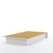 Ebern Designs Sujli Twin Platform Bed, Wood in White | 8.25 H x 40 W x 74.75 D in | Wayfair 6C7DAAE58315408296F8F311FF45FB91