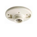American Imaginations 4.67 in. x 4.67 in. Bulb Holder; White Hardware - N/A