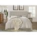 Button Tufted Headboard in Light Grey Beige Taupe Upholstered Fabric