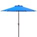 SAFAVIEH Ortega Aluminum Tilt and Crank 9-foot Patio Umbrella, Base Not Included