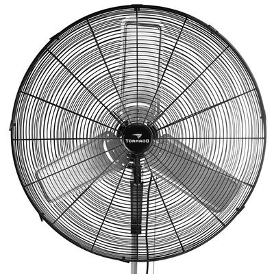 Tornado Pro Series 30" Industrial 3-Speed Oscillating Metal Wall Fan HI-FAN-30MOWF-A-1P - 8,850 CFM, 120V, 1 Phase