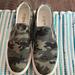 J. Crew Shoes | J Crew Canvas Slip On Camo Shoes Size 6.5. In Very Good Condition. | Color: Green | Size: 6.5