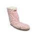 Women's Womens Faux Shearling Slipper Sock With Sidewall Slippers by GaaHuu in Pink