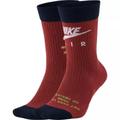 Nike Underwear & Socks | Nike Men's Crew Socks 8-12 Size / 2 Pairs New Vintage Dead Stock !! | Color: Blue/Red | Size: Men's 8 - 12