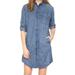 Madewell Dresses | Madewell Chambray Denim Long Sleeve Shirt Dress | Color: Blue | Size: Xxs