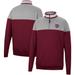 Men's Colosseum Heathered Gray/Maroon Texas A&M Aggies Be the Ball Quarter-Zip Top