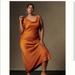 Anthropologie Dresses | Anthro Cowl Neck Slip Maxi Dress | Color: Orange | Size: 8