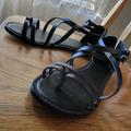 American Eagle Outfitters Shoes | Ae Zip Up Sandals. | Color: Black | Size: 9