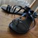 American Eagle Outfitters Shoes | Ae Zip Up Sandals. | Color: Black | Size: 9