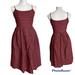 J. Crew Dresses | Linen Striped Dress 2 J Crew Spaghetti Strap A-Line Midi Red Navy | Color: Blue/Red | Size: 2