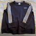 Adidas Shirts | Adidas Sweatshirt. Black With White Stripes. Large | Color: Black | Size: L