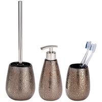 Badaccessoire-Set WENKO Marrakesh, braun, Keramik, Badaccessoires-Sets