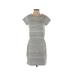 Gap Casual Dress - Shift: Gray Stripes Dresses - Women's Size X-Small