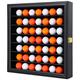 Zmiky 49 Golf Ball Display Case Cabinet Wall,Golf Ball Display Rack,Golf Gift for Golf Enthusiast Collectibles with 98% UV Protection Acrylic Door(Black)