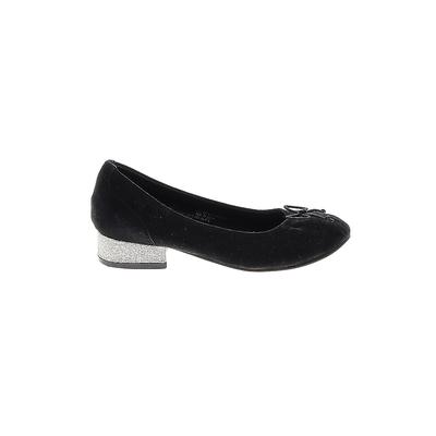 Kenneth Cole REACTION Dress Shoes: Ballet Chunky Heel Casual Black Solid Shoes - Kids Girl's Size 1