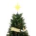 Mr. Christmas Animated Angel Tree Topper w/ Banner Plastic in Black/Yellow | 21.75 H x 12.5 W x 3 D in | Wayfair 49358