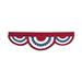Plow & Hearth American Flag 0.25 x 19 in. Bunting, Cotton in Blue/Red/White | 0.25 H x 19 W in | Wayfair 65J81