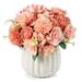 Primrue Mixed Floral Arrangement in Pot Faux Silk in Pink | 8 H x 8 W x 8 D in | Wayfair DB61B5AD13194857BB8F865434561AB2