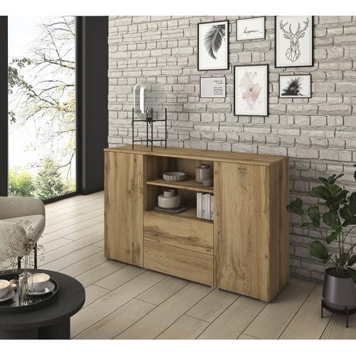 „Sideboard INOSIGN „“Paris““ Sideboards Gr. B/H/T: 140 cm x 88,5 cm x 39,5 cm, matt, braun (votan eichefarben) Sideboards Breite 140 cm“