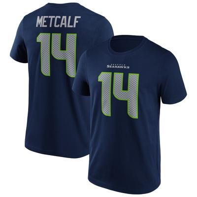 Seattle Seahawks Name & Nummer Grafik T-Shirt – DK Metcalf 14 – Herren Image
