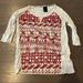 Anthropologie Tops | Anthro Dolan T-Shirt Embroidered Baseball Tee Size L | Color: Cream/Red | Size: L