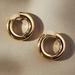 Anthropologie Jewelry | Anthropologie - Adorations Huggie Small Cuff Golden Earrings - Nwt | Color: Gold/Yellow | Size: Os