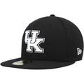 Men's New Era Kentucky Wildcats Black & White 59FIFTY Fitted Hat