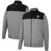 Men's Colosseum Gray/Black Army Black Knights Putter Herringbone Full-Zip Jacket