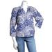 Lilly Pulitzer Tops | Lilly Pulitzer Women's Resort Wear Elsa Silk Top Size M Navy & White Umbrella | Color: Blue/White | Size: M