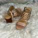Michael Kors Shoes | Michael Kors Sandals 9.5 | Color: Gold/Tan | Size: 9.5